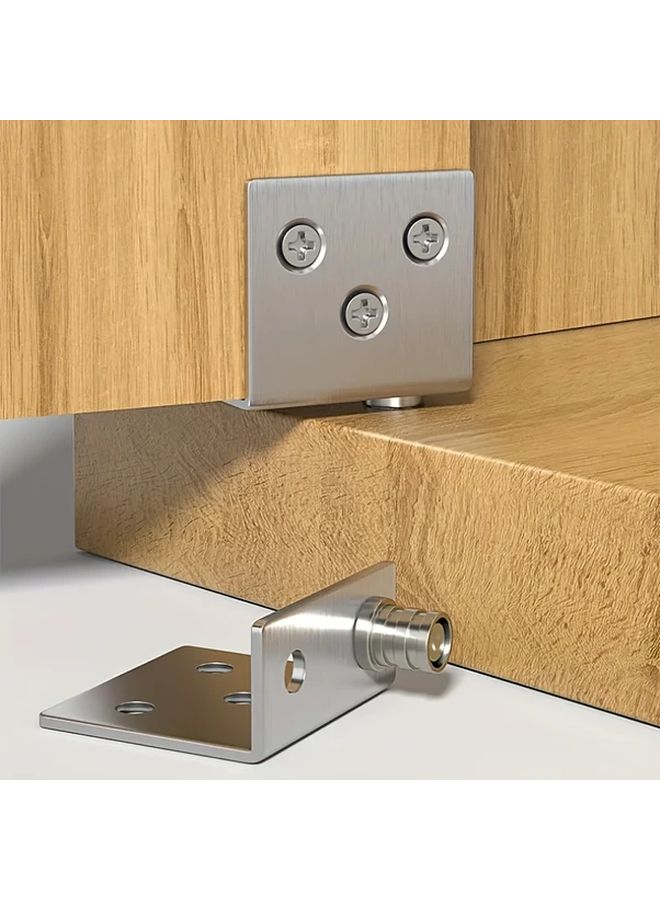 Black Hidden Hinges 1 Pair For Cabinet Door Furniture Wooden Door - Image 1